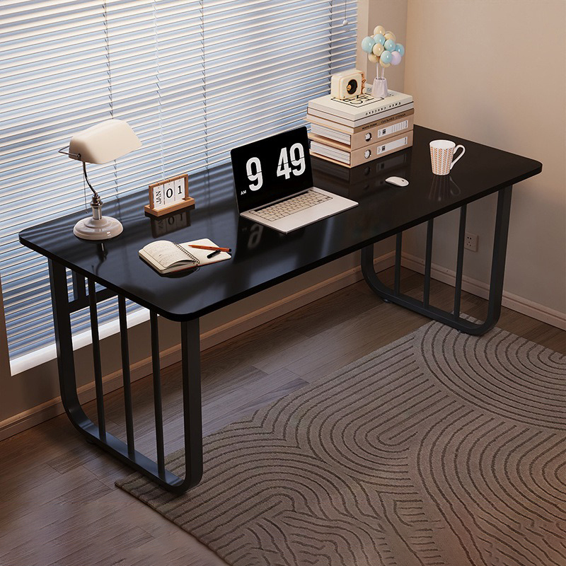 Large Capacity Stable Office Furniture Standing Study Table Computer Desk with Thick Frame in Living Room Bedroom