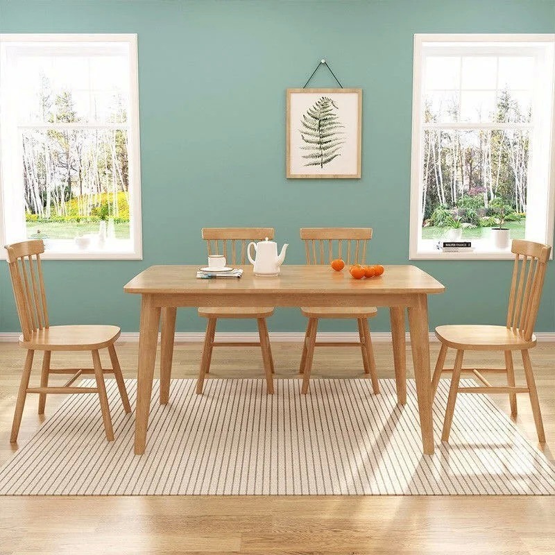 Kitchen Table Chairs for 4, Dining Set, 5 Piece Rectangular Room Small Space, Apartment