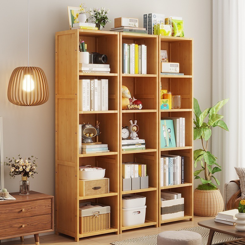 Tall Book Shelves for Living Room Household Storage Cabinet Door Organizer Container for Bedroom Library Living Room Furniture