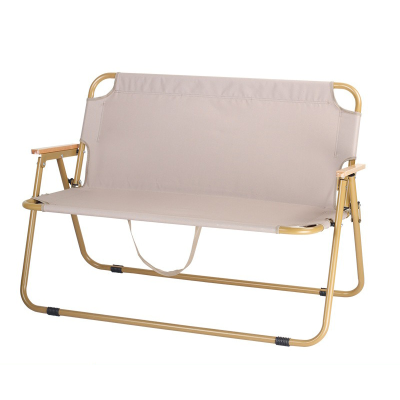 Portable Folding 2-Person Outdoor Camping Loveseat Couch Heavy Duty Modern Hiking Backpacking Armchair for Farmhouse Warehouse