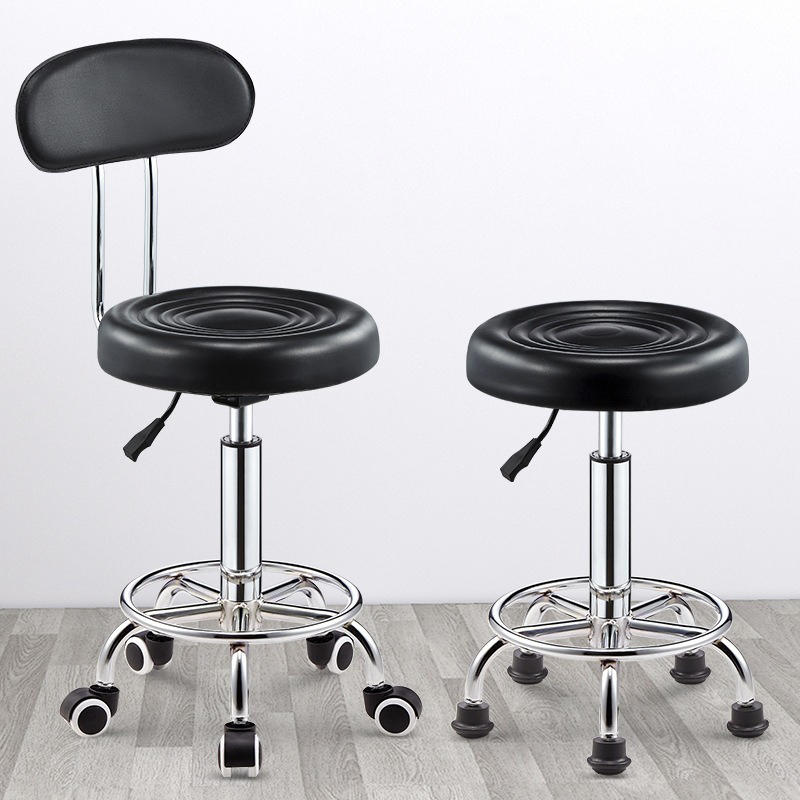 Swivel Bar Chair Lift High Round Beauty Stool for Dining Living Room Hotel-Quality Household Furniture
