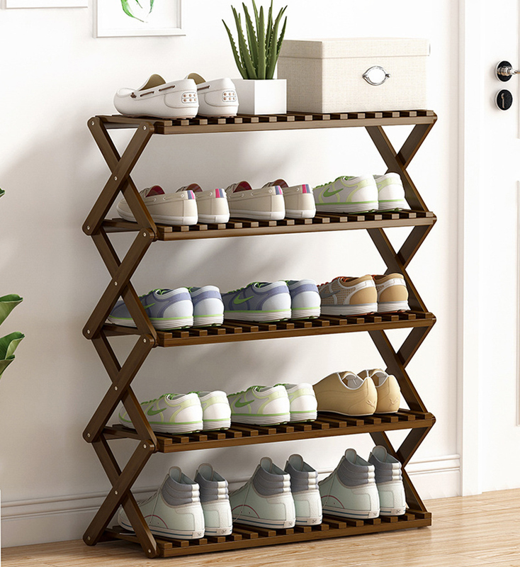 Cheap Price Custom Stand Living Room Furniture Extendable Folding Shoe Rack Frame for Plant Pot